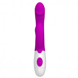 Wygięty wibrator punkt g z masażerem 20cm 7trybów
